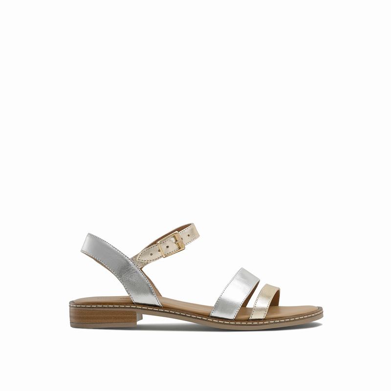 Russell & Bromley Bowery Flat Sandals Women's Multicolor [YVM2018MG]